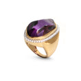 Load image into Gallery viewer, Amethyst Organic Tumble Ring