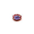 Load image into Gallery viewer, Natural Tanzanite and Pink Tourmaline With Diamond 18k Gold Ring