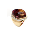 Load image into Gallery viewer, Ametrine Organic Tumble Gemstone Jewelry Ring With Diamonds & 14K Gold