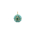 Load image into Gallery viewer, Emerald and Turquoise Gemstone Gold Charm Jewelry with Diamonds