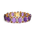 Load image into Gallery viewer, Amethyst With Citrine and Diamonds Bracelet