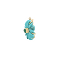 Load image into Gallery viewer, Emerald and Turquoise Gemstone 14 k Gold Jewelry Pendant