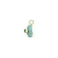 Load image into Gallery viewer, Emerald and Turquoise Gemstone Gold Charm Jewelry with Diamonds
