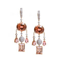 Load image into Gallery viewer, Tourmaline with Diamond Earrings