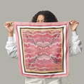 Load image into Gallery viewer, Rhodochrosite Rose - 100% Organic Silk Scarf