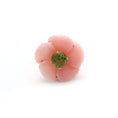 Load image into Gallery viewer, Gold Gemstone Jewelry Ring Peridot Round Cut With Pink Opal Flower