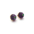 Load image into Gallery viewer, Amethyst and Emerald Gemstone Earrings Jewelry Gift For Her