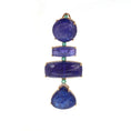 Load image into Gallery viewer, Tanzanite, Emerald With Diamond Gemstone 18k Gold Pendant Jewelry