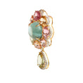 Load image into Gallery viewer, Tourmaline With Diamond Gemstone Pendant Jewelry in 18k Gold