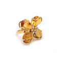 Load image into Gallery viewer, Citrine With Diamond 18k Gold Gemstone Jewelry Ring
