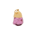 Load image into Gallery viewer, 18K Solid Yellow Gold Raw Tourmaline Gemstone Pendant