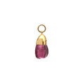 Load image into Gallery viewer, 18K Solid Yellow Gold Raw Tourmaline Gemstone Pendant