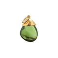 Load image into Gallery viewer, 18K Solid Yellow Gold Green Tourmaline Gemstone Pendant