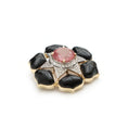 Load image into Gallery viewer, Tourmaline, Black Onyx With Diamond Gemstone 14k Gold Pendant Jewelry
