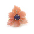 Load image into Gallery viewer, Tanzanite, Pink Opal Craving With Diamond 14k Gold Gemstone Ring