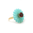 Load image into Gallery viewer, Amazonite And Pink Tourmaline 14k Gold Gemstone Ring