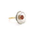 Load image into Gallery viewer, Gold Crystal Carving And Pink Tourmaline Gemstone Jewelry Ring