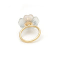 Load image into Gallery viewer, Crystal Carving And Pink Tourmaline 14k Gold Gemstone Ring