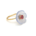 Load image into Gallery viewer, 14k Gold Crystal Craving And Pink Tourmaline Gemstone Ring