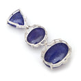 Load image into Gallery viewer, Tanzanite With Diamond Gemstone Pendant Jewelry in 18k White Gold