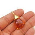 Load image into Gallery viewer, 18K Solid Yellow Gold Raw Citrine Gemstone Pendant