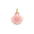 Load image into Gallery viewer, Pink Opal Carving 14k Gold Charm For Jewelry Making