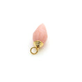 Load image into Gallery viewer, 14k Gold Pink Opal Carving Charm For Jewelry Making