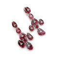 Load image into Gallery viewer, Natural Tourmaline With Diamond 18k Gold Earrings