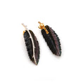 Load image into Gallery viewer, Natural Tourmaline Carving 18k Gold Earrings