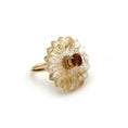 Load image into Gallery viewer, Natural Rotile and Tourmaline 14K gold ring front view - NFJSD-1620
