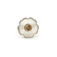 Load image into Gallery viewer, Natural Crystal Carving and Yellow Tourmaline 14K gold ring side angle - NFJSD-1551