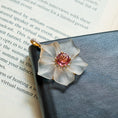 Load image into Gallery viewer, Natural Crystal Carving and Tourmaline Mix 18K gold pendant top view - NFJSD-1662