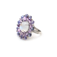 Load image into Gallery viewer, Natural Morgant and Tanzanite 18K gold ring top view - NFJSD-1822