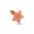 Load image into Gallery viewer, Natural Pink Opal Carving Star 14K gold charm top view - NFJSD-1338