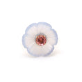 Load image into Gallery viewer, Natural Crystal Quartz Carving and Pink Tourmaline 14K gold ring top view - NFJSD-1564