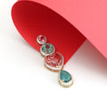 Load image into Gallery viewer, Natural Tourmaline 18K gold necklace back view - NFJSD-1465