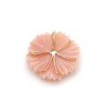Load image into Gallery viewer, Natural Pink Opal and Tourmaline 14K gold pendant side angle - NFJSD-1745