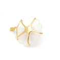 Load image into Gallery viewer, Natural Crystal Carving and Kunzite 18K gold pendant close-up detail - NFJSD-1738