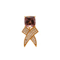 Load image into Gallery viewer, Natural Tourmaline 18K gold brooch close-up detail - NFJSD-1630