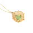 Load image into Gallery viewer, Natural Tourmaline and Tourmaline 18K gold necklace on-hand view - NFJSD-1785