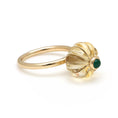 Load image into Gallery viewer, Natural Citrine and Emerald 14K gold ring close-up detail - NFJSD-1683