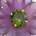 Load image into Gallery viewer, Natural Amethyst and Tourmaline 14K gold pendant side angle - NFJSD-1589