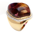 Load image into Gallery viewer, Natural Ametrine Organic Tumble 14K gold ring close-up detail - NFJSD-1157