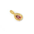 Load image into Gallery viewer, Natural Pink Tourmaline 18K gold pendant side angle - NFJSD-1917