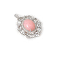 Load image into Gallery viewer, Natural Pink Opal and White Aquamarine 14K gold pendant top view - NFJSD-1916