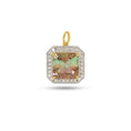 Load image into Gallery viewer, Natural BI Color Tourmaline 18K gold pendant front view - NFJSD-1918