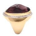 Load image into Gallery viewer, Natural Amethyst Organic Tumble 14K gold ring close-up detail - NFJSD-1162