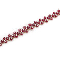 Load image into Gallery viewer, Natural Rubylight 18K gold bracelet top view - NFJSD-1487