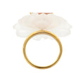 Load image into Gallery viewer, Natural Crystal Carving and Tourmaline 14K gold ring side angle - NFJSD-1647