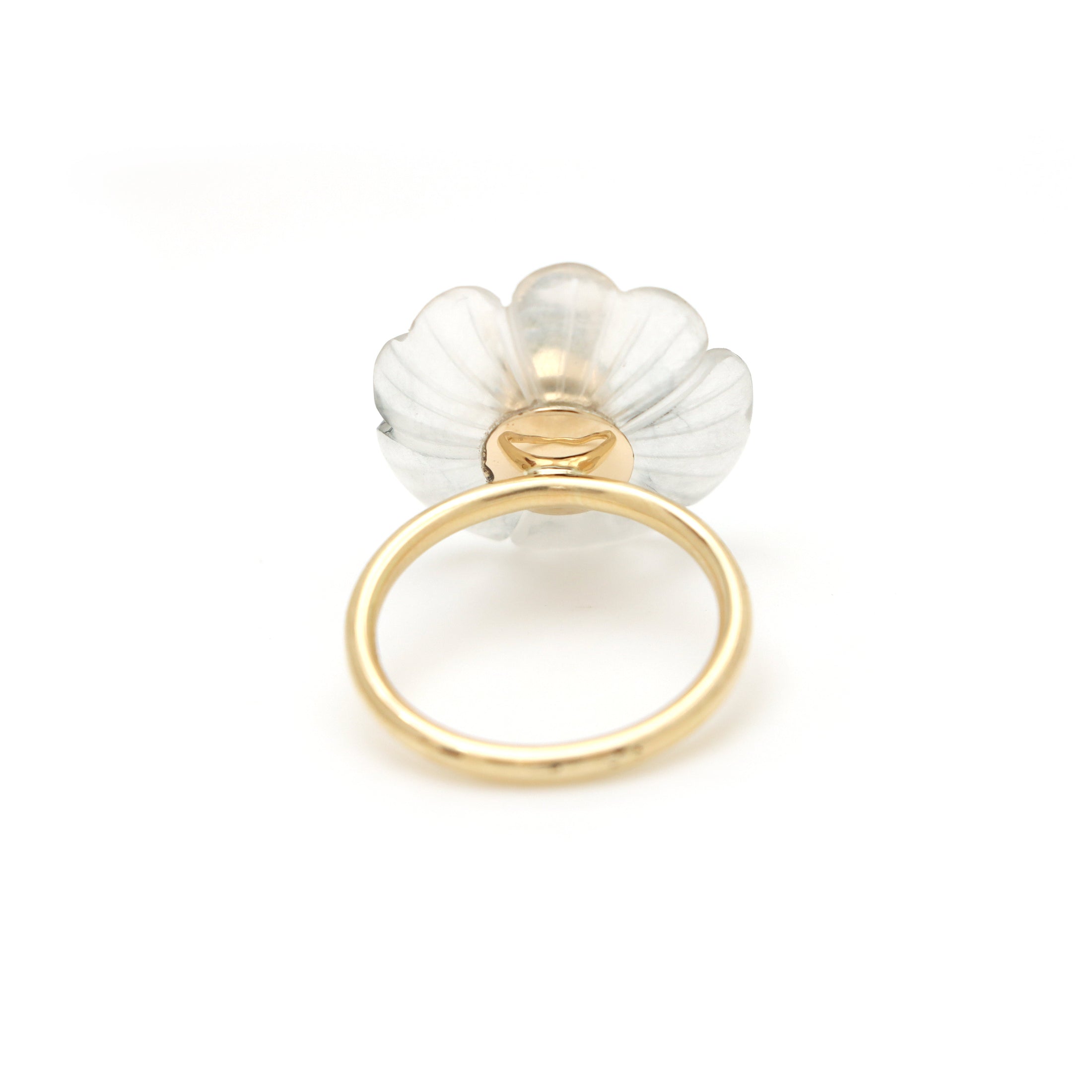 14k Gold Crystal Craving And Green Tourmaline Gemstone Ring